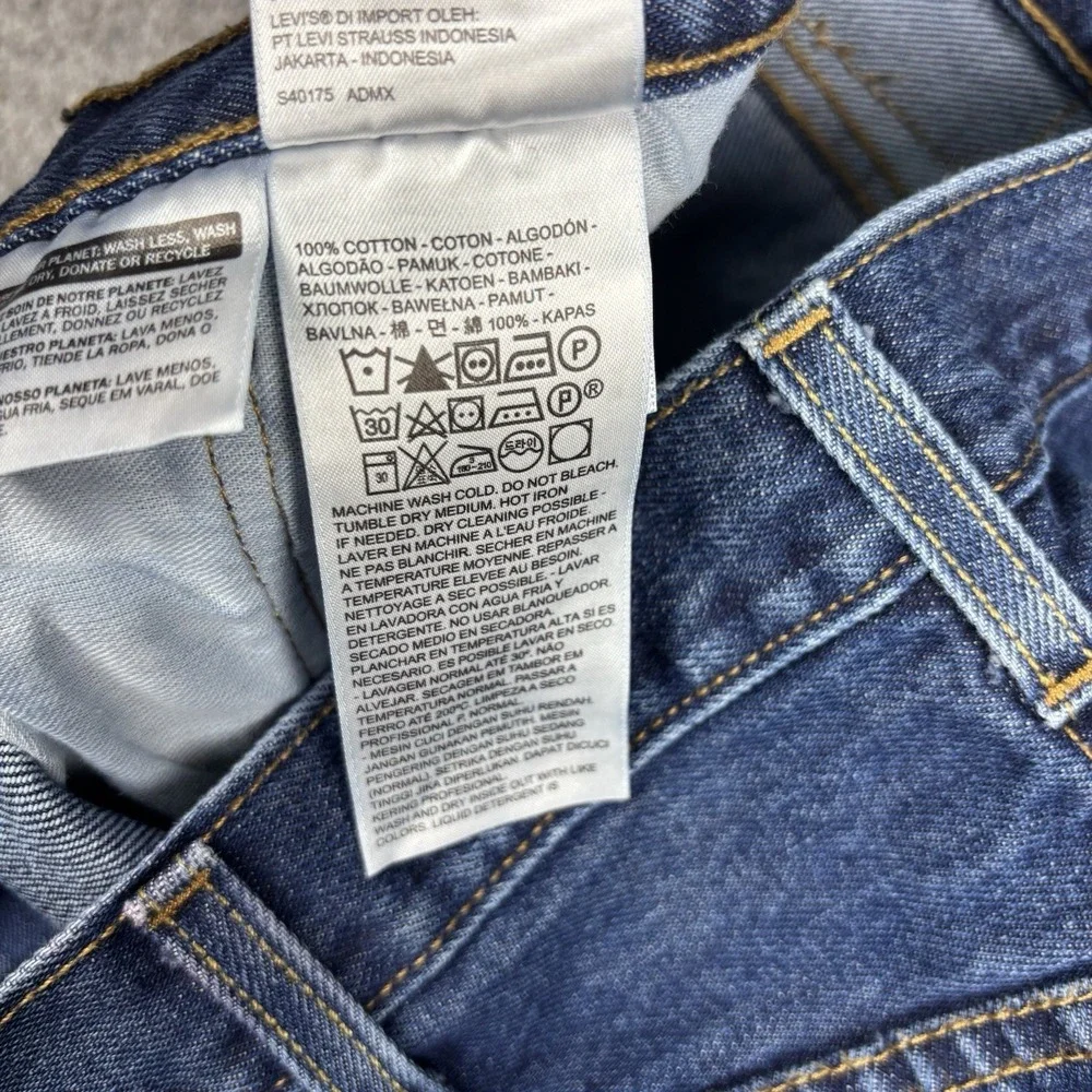 Levi's‎ 501 Jeans Men's 40x32 Button Fly Straight Leg Blue Denim Classic Fit EUC